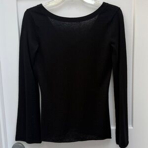 Vince 100% Cashmere Long Sleeve Reversible Top